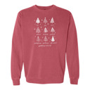 Large Crimson Christian Christmas Sweatshirt Comfort Colors 1566 | Cozy Faith Sweatshirt Gift | Jesus Crewneck Holiday Outfit