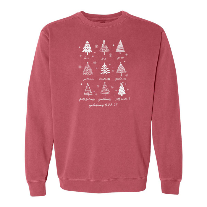 Christian Christmas Sweatshirt Comfort Colors 1566 | Cozy Faith Sweatshirt Gift | Jesus Crewneck Holiday Outfit