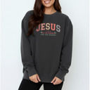 Small Pepper Christian Christmas Sweatshirt Comfort Colors 1566 | Cozy Faith Sweatshirt Gift | Jesus Crewneck Holiday Outfit