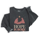 XXL Pepper Christian Christmas Sweatshirt Comfort Colors 1566 | Cozy Faith Sweatshirt Gift | Jesus Crewneck Holiday Outfit