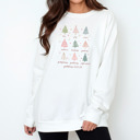 XXL White Christian Christmas Sweatshirt Comfort Colors 1566 | Cozy Faith Sweatshirt Gift | Jesus Crewneck Holiday Outfit