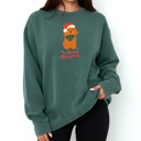 Large Blue Spruce Pet Lover Christmas Sweatshirt Comfort Colors 1566 | Cozy Crewneck Gift | Winter Holiday Outfit