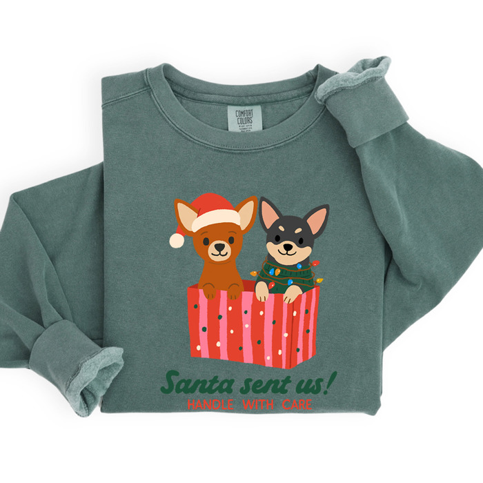 Pet Lover Christmas Sweatshirt Comfort Colors 1566 | Cozy Crewneck Gift | Winter Holiday Outfit