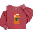 XXL Crimson Pet Lover Christmas Sweatshirt Comfort Colors 1566 | Cozy Crewneck Gift | Winter Holiday Outfit
