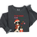 Small Pepper Pet Lover Christmas Sweatshirt Comfort Colors 1566 | Cozy Crewneck Gift | Winter Holiday Outfit