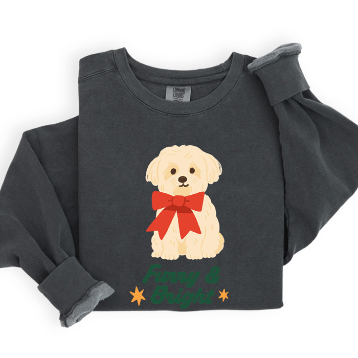 Pet Lover Christmas Sweatshirt Comfort Colors 1566 | Cozy Crewneck Gift | Winter Holiday Outfit
