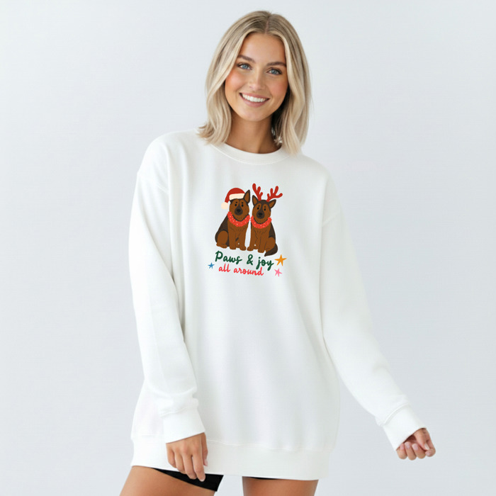 Pet Lover Christmas Sweatshirt Comfort Colors 1566 | Cozy Crewneck Gift | Winter Holiday Outfit