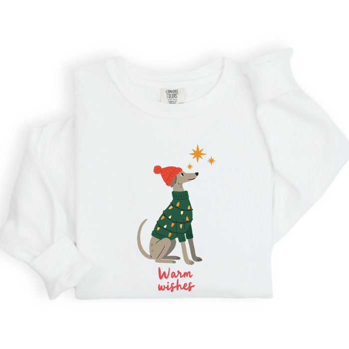 Pet Lover Christmas Sweatshirt Comfort Colors 1566 | Cozy Crewneck Gift | Winter Holiday Outfit