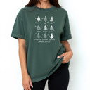 Small Blue Spruce Christian Christmas T-Shirt Comfort Colors 1717 | Garment Dyed Heavyweight Faith T-Shirt | Jesus Holiday