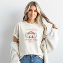 Large Ivory Christian Christmas T-Shirt Comfort Colors 1717 | Garment Dyed Heavyweight Faith T-Shirt | Jesus Holiday