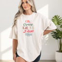 XL Ivory Christian Christmas T-Shirt Comfort Colors 1717 | Garment Dyed Heavyweight Faith T-Shirt | Jesus Holiday