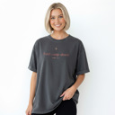 Medium Pepper Christian Christmas T-Shirt Comfort Colors 1717 | Garment Dyed Heavyweight Faith T-Shirt | Jesus Holiday