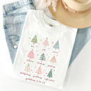 Large White Christian Christmas T-Shirt Comfort Colors 1717 | Garment Dyed Heavyweight Faith T-Shirt | Jesus Holiday