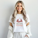 XXL White Christian Christmas T-Shirt Comfort Colors 1717 | Garment Dyed Heavyweight Faith T-Shirt | Jesus Holiday