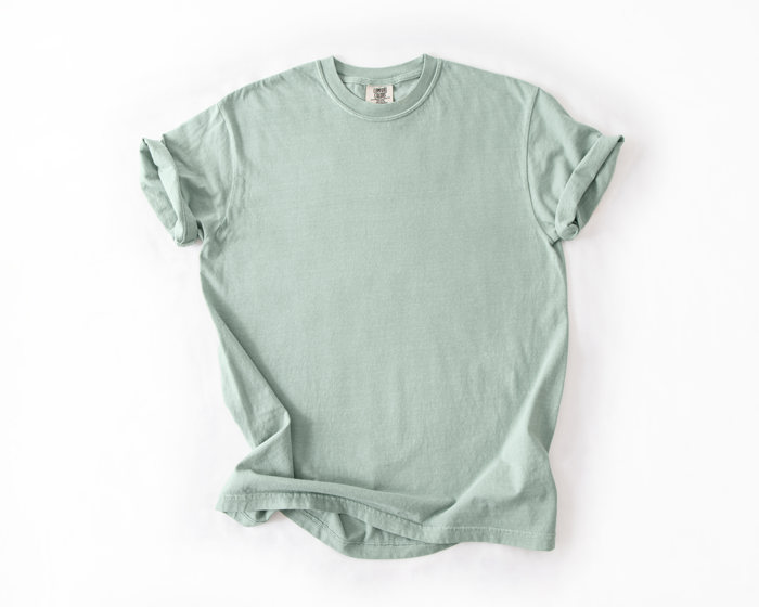 Garment-Dyed Heavyweight Plain Short Sleeve T-Shirt Unisex 1717 Blank Vintage washed Tees