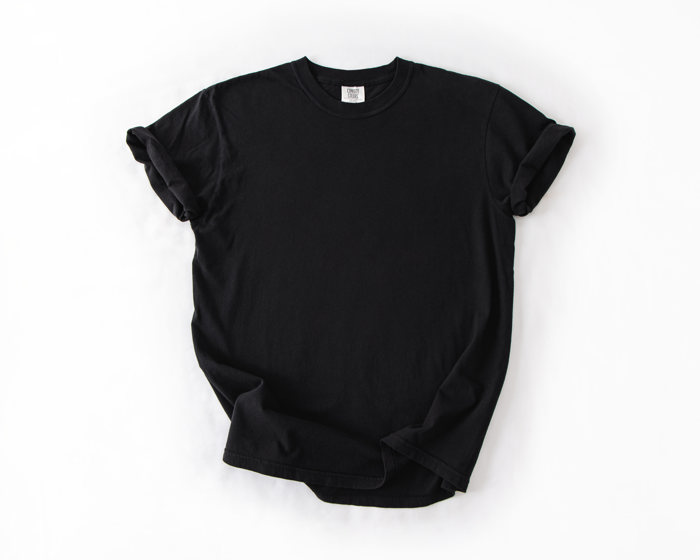 Garment-Dyed Heavyweight Plain Short Sleeve T-Shirt Unisex 1717 Blank Vintage washed Tees