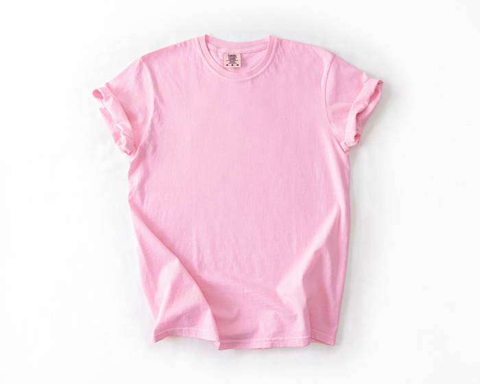 Garment-Dyed Heavyweight Plain Short Sleeve T-Shirt Unisex 1717 Blank Vintage washed Tees