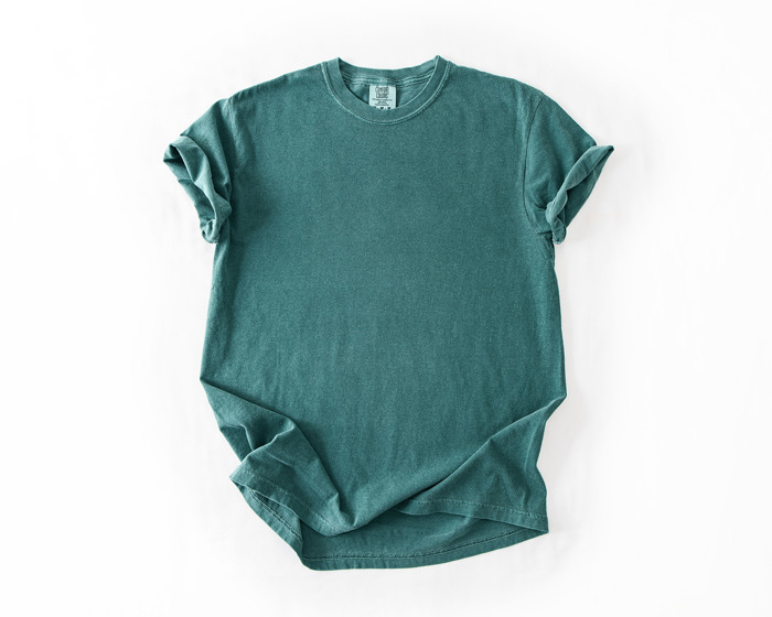 Garment-Dyed Heavyweight Plain Short Sleeve T-Shirt Unisex 1717 Blank Vintage washed Tees