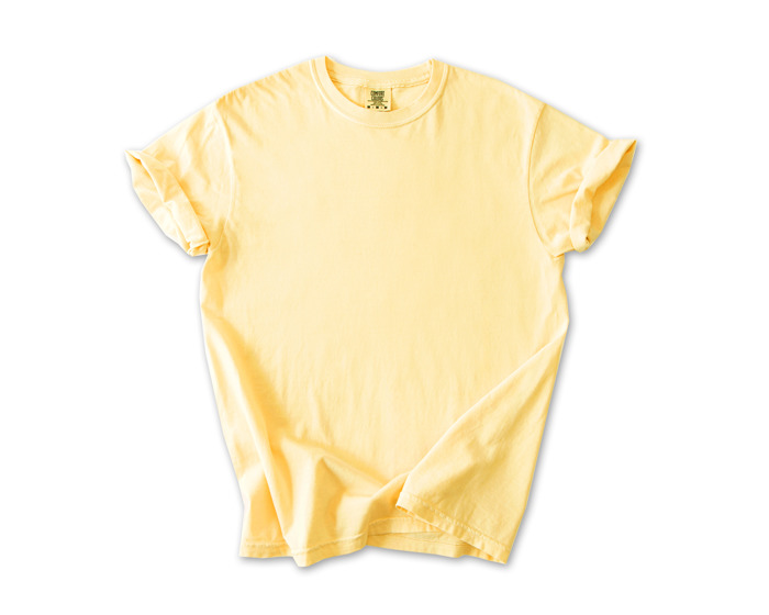 Garment-Dyed Heavyweight Plain Short Sleeve T-Shirt Unisex 1717 Blank Vintage washed Tees