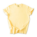 Small Butter Garment-Dyed Heavyweight Plain Short Sleeve T-Shirt Unisex 1717 Blank Vintage washed Tees