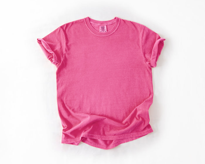 Garment-Dyed Heavyweight Plain Short Sleeve T-Shirt Unisex 1717 Blank Vintage washed Tees