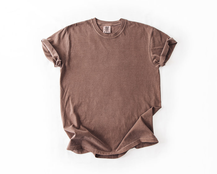 Garment-Dyed Heavyweight Plain Short Sleeve T-Shirt Unisex 1717 Blank Vintage washed Tees