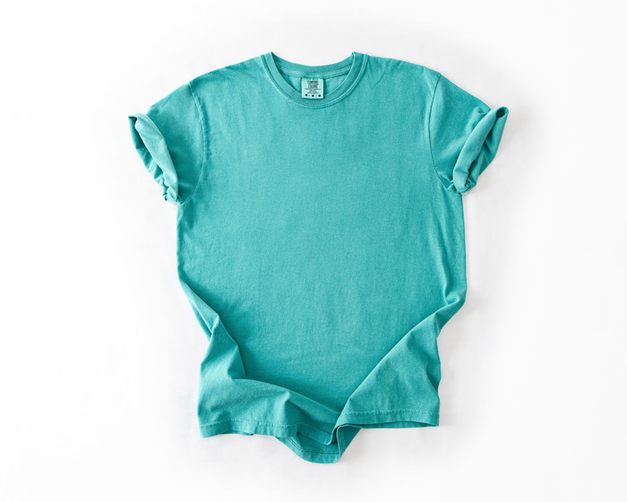 Garment-Dyed Heavyweight Plain Short Sleeve T-Shirt Unisex 1717 Blank Vintage washed Tees