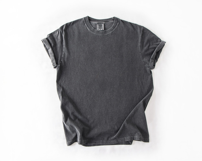 Garment-Dyed Heavyweight Plain Short Sleeve T-Shirt Unisex 1717 Blank Vintage washed Tees