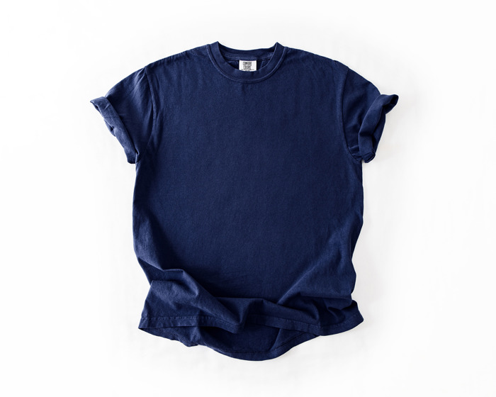 Garment-Dyed Heavyweight Plain Short Sleeve T-Shirt Unisex 1717 Blank Vintage washed Tees