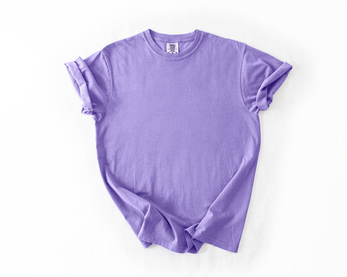 Garment-Dyed Heavyweight Plain Short Sleeve T-Shirt Unisex 1717 Blank Vintage washed Tees