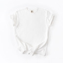 XL White Garment-Dyed Heavyweight Plain Short Sleeve T-Shirt Unisex 1717 Blank Vintage washed Tees