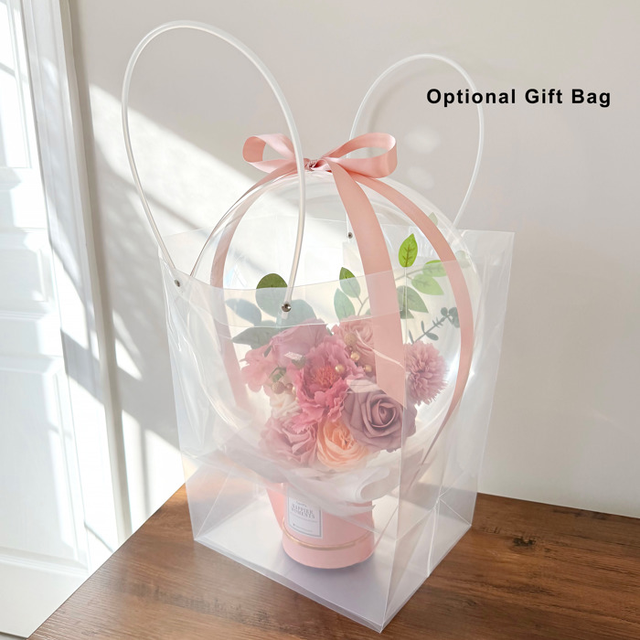 Athens Pink Assorted Flower Balloon Bouquet Pink Box