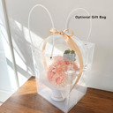 Clear Bag (+3.00) Light Champagne Assorted Flower Balloon Bouquet White Box