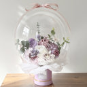  Purple Assorted Flower Balloon Bouquet Purple Box