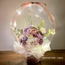 LED Lights (+5.00) Purple Assorted Flower Balloon Bouquet Purple Box