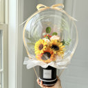  Sunflower Assorted Flower Balloon Bouquet Black Box