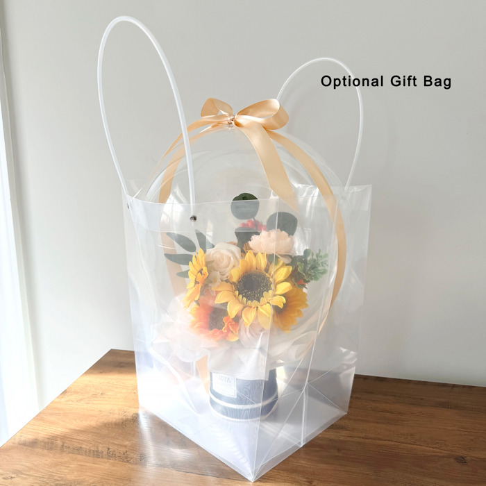 Sunflower Assorted Flower Balloon Bouquet Black Box