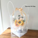 Clear Bag (+3.00) Sunflower Assorted Flower Balloon Bouquet Black Box