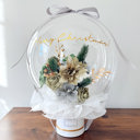  Christmas Silver Assorted Flower Balloon Bouquet White Box