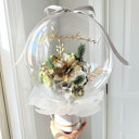  Christmas Silver Assorted Flower Balloon Bouquet White Box