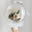  Christmas Silver Assorted Flower Balloon Bouquet White Box