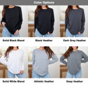  Bella Canvas 3501 CVC Long Sleeve T-Shirt | Unisex Plain Tee | Heather Colors S-2XL