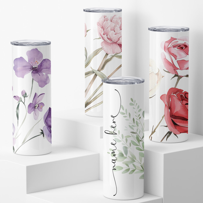 Personalized Birth Month Flower Tumbler