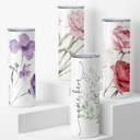  Personalized Birth Month Flower Tumbler