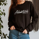 Small Black Adventure Awaits Sweatshirt