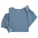 Small Blue Jean Premium Comfort Colors 1566 Sweatshirt | Unisex Garment-Dyed Vintage Crewneck | Cozy Blank Pullover