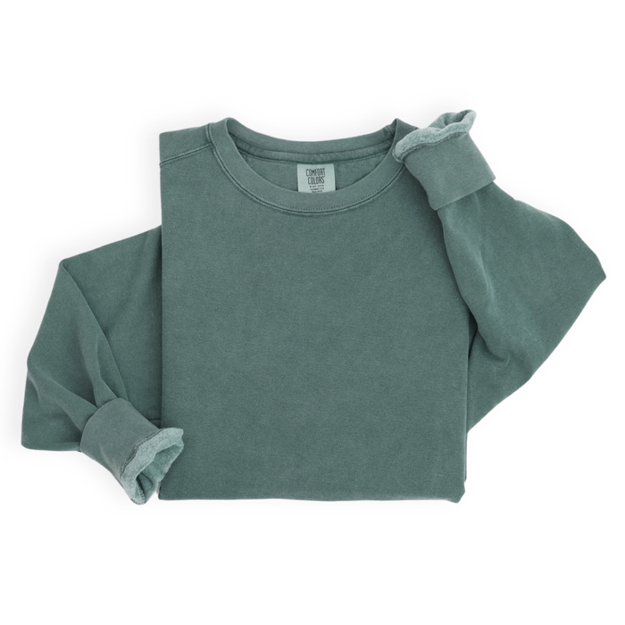 Premium Comfort Colors 1566 Sweatshirt | Unisex Garment-Dyed Vintage Crewneck | Cozy Blank Pullover