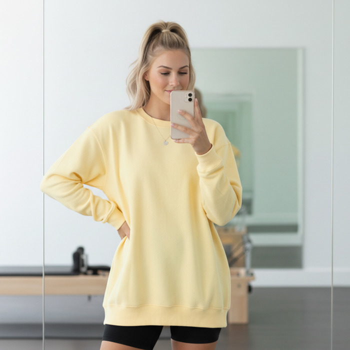 Premium Comfort Colors 1566 Sweatshirt | Unisex Garment-Dyed Vintage Crewneck | Cozy Blank Pullover