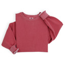 Small Crimson Premium Comfort Colors 1566 Sweatshirt | Unisex Garment-Dyed Vintage Crewneck | Cozy Blank Pullover