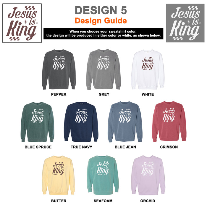 Christian Comfort Colors Sweatshirt 1566 | Faith Inspired Jesus Quote Graphic Crewneck | Gift